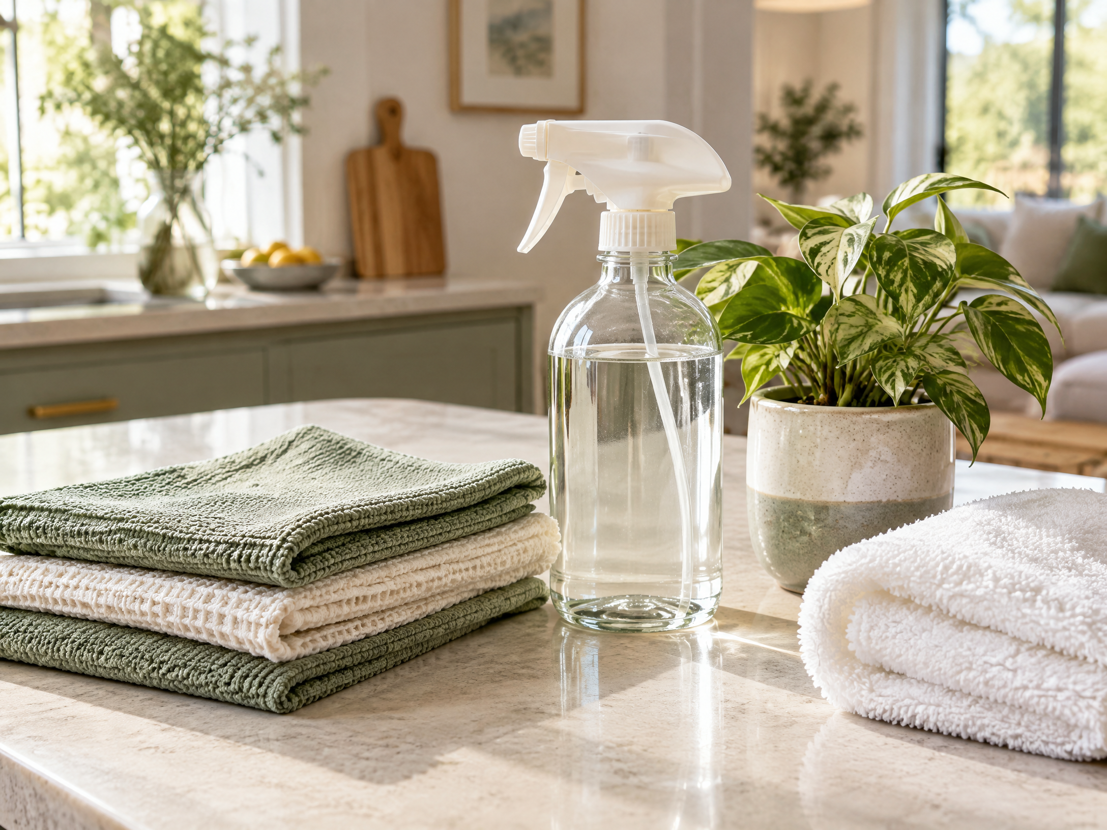 Eco-friendly cleaning cloths and supplies